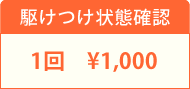 駆けつけ状態確認 1回 1000円