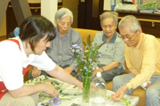 生け花教室の様子